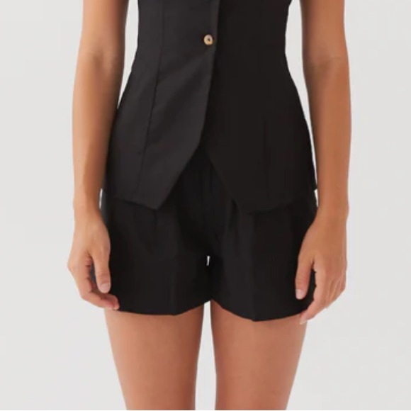 Peppermayo - High Waist Black Shorts - Picture 2 of 7